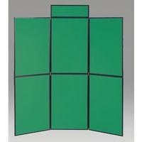 ALUMINIUM FRAME FOLDING DISPLAY INC.BAG - BLACK/ GREEN PLASTIC/ ALUMINIUM/