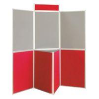 ALUMINIUM FRAME FOLDING DISPLAY INC.BAG - BLACK/ RED PLASTIC/ ALUMINIUM/FA