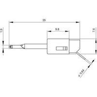 alligator clip 064 mm jack connector cat i green sks hirschmann kleps  ...