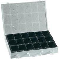 Alutec 10500 18-Compartment Organiser Box With Handle, Component Storage Box ()