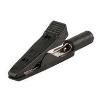 Alligator clip 2 mm jack connector CAT I Black SKS Hirschmann MA 1