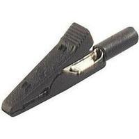 Alligator clip 2 mm jack connector CAT I Black SKS Hirschmann MA 1 S