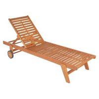 Aland Wooden Sunlounger