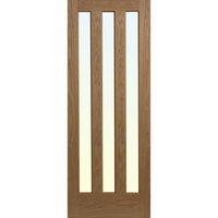 alnwick oak veneer 3 lite glazed interior door 78in x 33in x 35mm 1981 ...