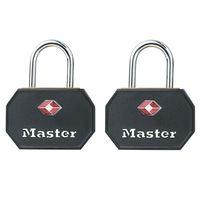 Aluminium 30mm Padlocks Black ABS Cover -Keyed Alike x 2