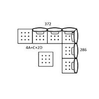 Alice Modular Large Corner Sofa [4xA+C+2xD]