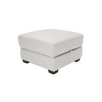 Alvera Leather Storage Footstool