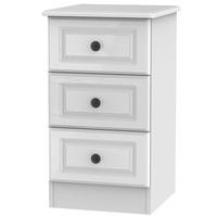 Altea 3 Drawer Bedside Cabinet White