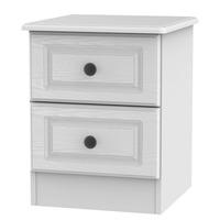 Altea 2 Drawer Bedside Cabinet White