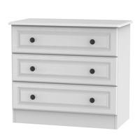 altea 3 drawer chest of drawers white