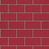 Albany Wallpapers Subway Tile Red, 40138