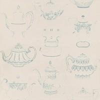 Albany Wallpapers Teapots Blue, 20119
