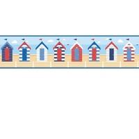 Albany Borders Beach Huts Border multi, B50021