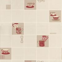 Albany Wallpapers Retro Mugs Crimson, 13031