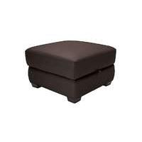 Alvera Leather Storage Footstool