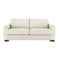 Alcova 3 Seater Leather Sofa Bed with Box Arms