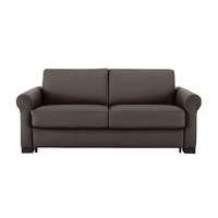 Alcova 2.5 Seater Leather Sofa Bed with Scroll Arms