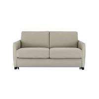 alcova 2 seater leather sofa bed with slim arms