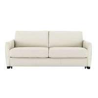 Alcova 3 Seater Leather Sofa Bed with Slim Arms