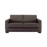 Alcova 2 Seater Leather Sofa Bed with Box Arms