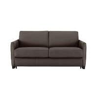 Alcova 2.5 Seater Leather Sofa Bed with Slim Arms