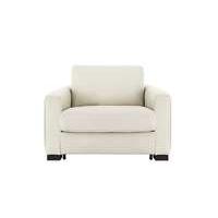 Alcova Leather Sofa Bed Chair with Box Arms