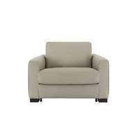 Alcova Leather Sofa Bed Chair with Box Arms