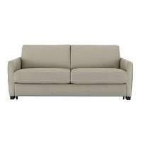 Alcova 3 Seater Leather Sofa Bed with Slim Arms