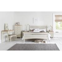 Alba Cotton High Footend Bedstead - Multiple Sizes (Single Bed)