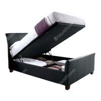 allendale ottoman bed in bonded leather double