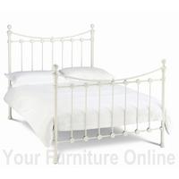 Alice White Bedstead - Multiple Sizes (135cm - Double)