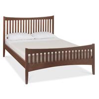 Alba Walnut High Footend Bedstead - Multiple Sizes (Double Bed)