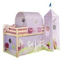 albany wooden mid sleeper with princess set white