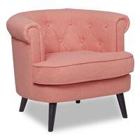 Alfred Fabric Armchair Salmon Pink