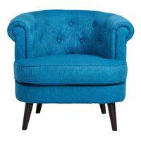 Alfred Fabric Armchair Turquoise