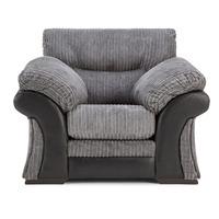 album fabric armchair charcoal