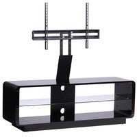 alphason luna adlu1400 black tv stand w tv bracket