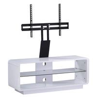 alphason luna adlu1200 white tv stand w tv bracket