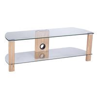 Alphason Century ADCE1200 Light Oak / Glass TV Stand