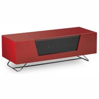 Alphason Chromium CRO2 1200mm Wide Gloss Red TV Cabinet