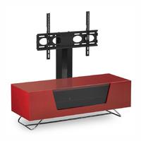 Alphason Chromium CRO2 1200mm Wide Gloss Red TV Cabinet w/ TV Bracket