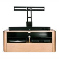 Alphason Hugo ADH1260 Light Oak Soundbar Ready TV Cabinet w/ TV Bracket