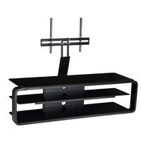 Alphason Lithium ADL1400 Black TV Stand w/ TV Bracket