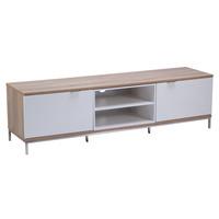 Alphason Chaplin ADCH1600 White / Light Oak TV Cabinet