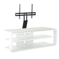 Alphason Lithium ADL1150 White TV Stand w/ TV Bracket