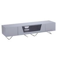 alphason chromium 2 1600mm wide gloss grey tv cabinet