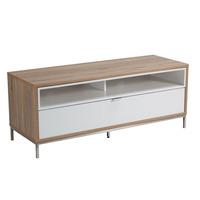 Alphason Chaplin ADCH1135 White / Light Oak TV Cabinet