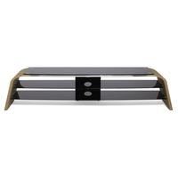 alphason spectrum adsp1600 light oak glass tv stand