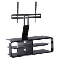 Alphason Lithium ADL1150 Black TV Stand w/ TV Bracket