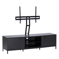 Alphason Chaplin ADCH1600 Charcoal / Black TV Cabinet w/ TV Bracket